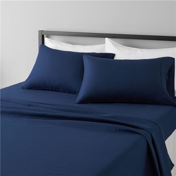 Lightweight Super Soft Easy Care Microfiber 4-Piece Bed Sheet Set/ALL Sizes - Picture 1 of 16